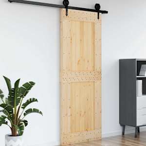 Dveře NARVIK Přírodní 85 x 210 cm Masivní borové dřevo - obrázek 1
