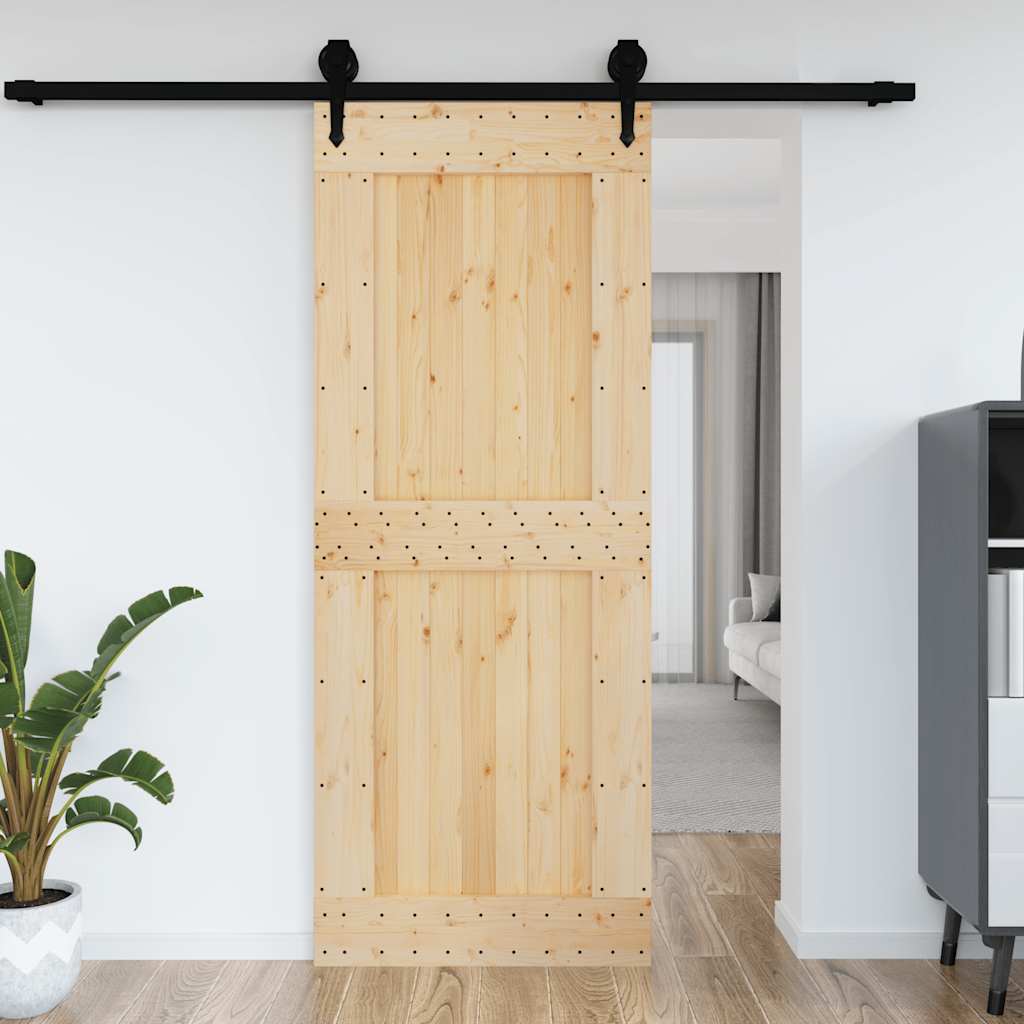 vidaXL Tür NARVIK 90x210 cm Massivholz Kiefer