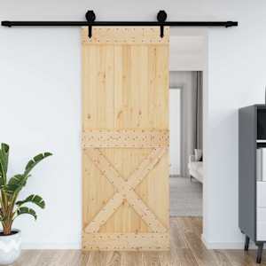 Dveře NARVIK Přírodní 90 x 210 cm Masivní borové dřevo - obrázek 4
