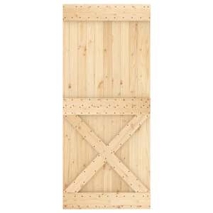 Dveře NARVIK Přírodní 90 x 210 cm Masivní borové dřevo - obrázek 5