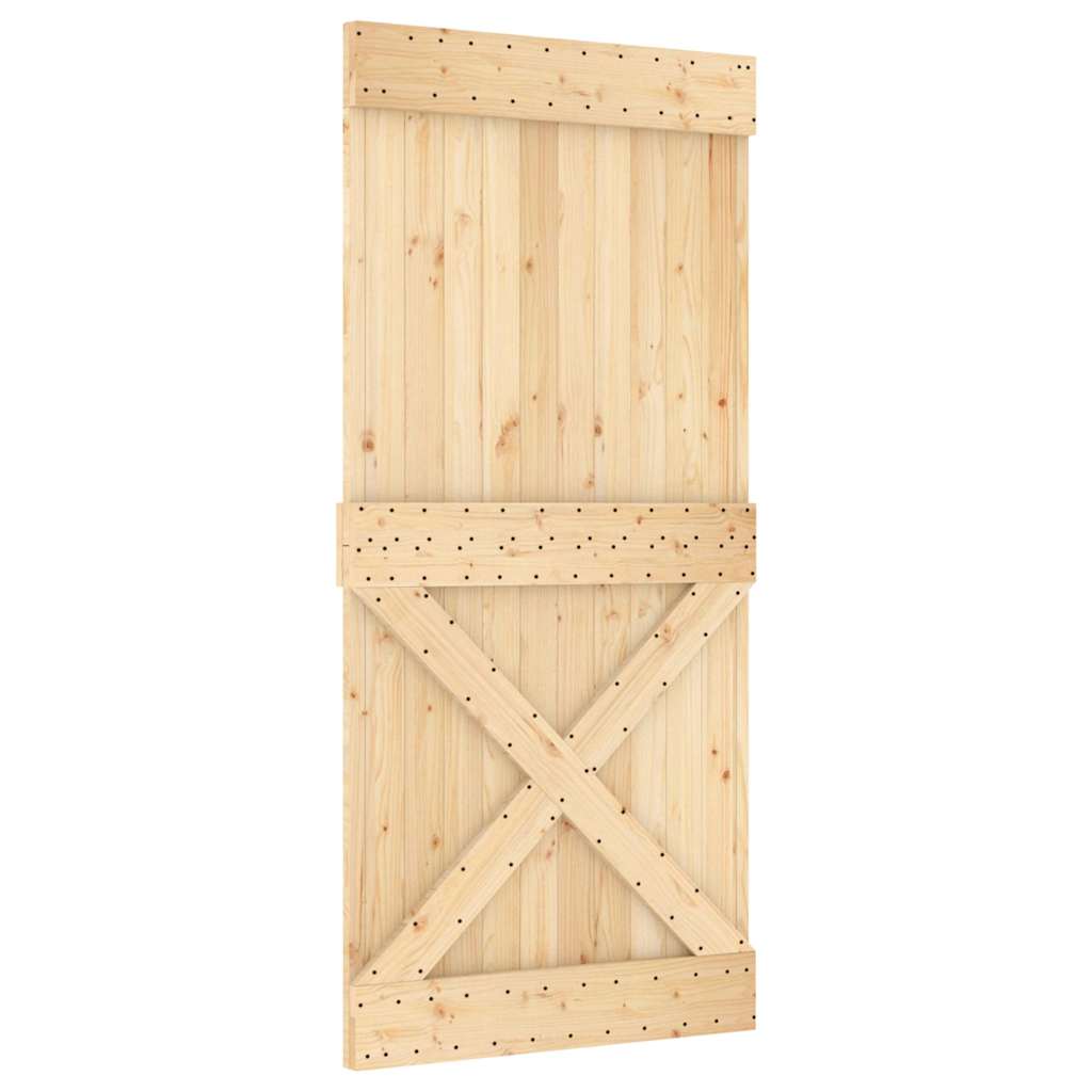 vidaXL Dveře NARVIK 95 x 210 cm masivní borové dřevo