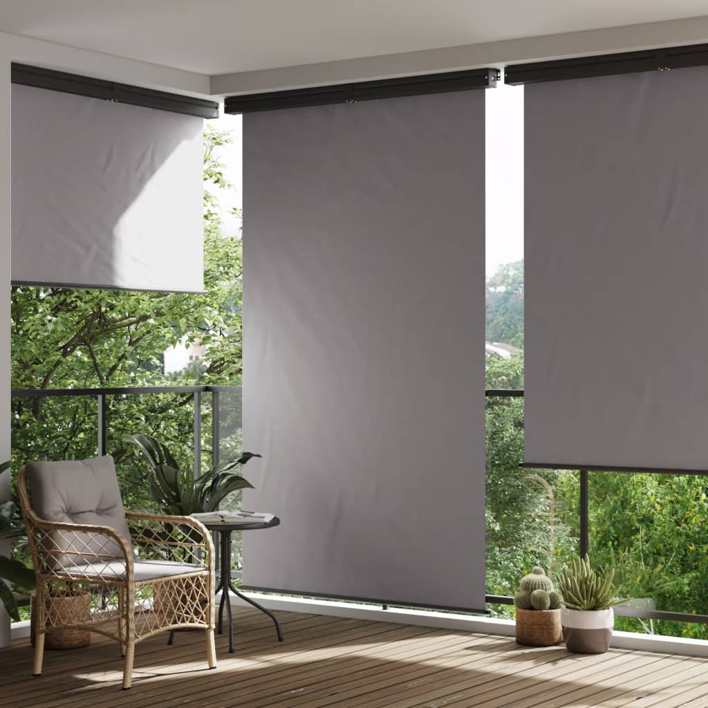 vidaXL Copertină laterală pentru balcon, gri închis, 165x250 cm