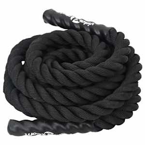 Bojové lano černé 9 m 6,8 kg polyester - obrázek 3