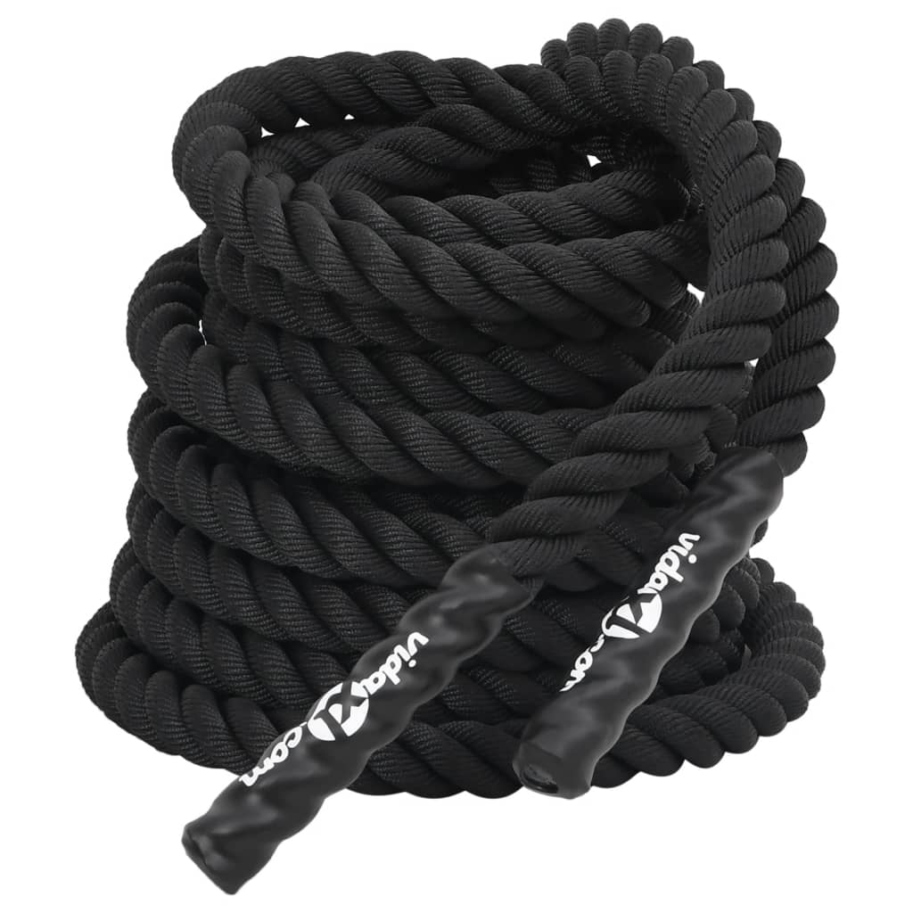 vidaXL Frânghie de lucru, negru, 12 m, 9 kg, poliester