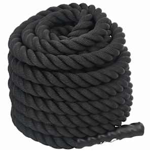 Bojové lano černé 12 m 9 kg polyester - obrázek 3