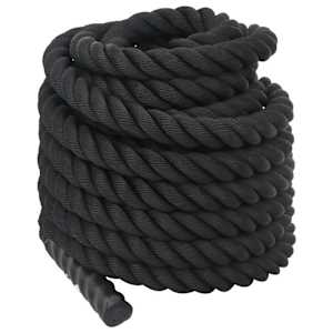 Bojové lano černé 15 m 11 kg polyester - obrázek 5