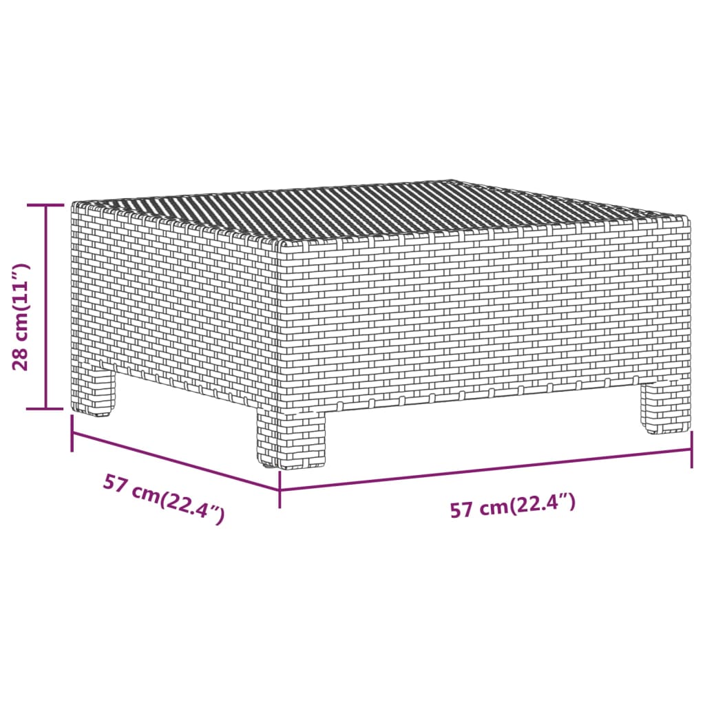 9 részes szürke polyrattan kerti ülőgarnitúra párnákkal