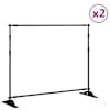 vidaXL taustaraamid 2 tk, must, 254x243 cm, teras