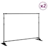 vidaXL taustaraamid 2 tk, must, 305x243 cm, teras