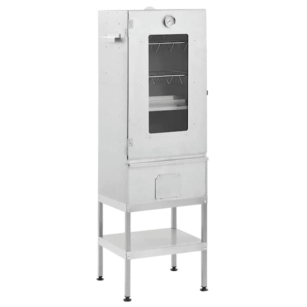 vidaXL BBQ suitsuahi koos lauaga, tsingitud teras