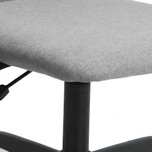 Kancelářská židle výškově nastavitelná světle šedá textil - obrázek 7