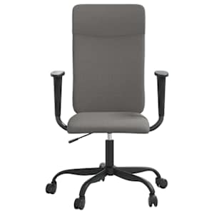 Kancelářská židle výškově nastavitelná tmavě šedá textil - obrázek 3