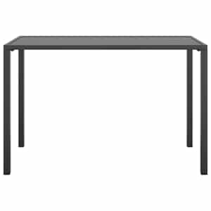 Zahradní jídelní stůl antracitový 110 x 54 x 70 cm ocel - obrázek 3