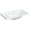 vidaXL vannitoa valamu, valge, 91,5x48x23 cm, kandiline, keraamiline