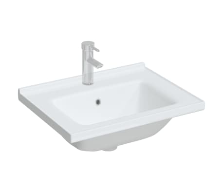 VidaXL Struttura Per Lavabo Da Bagno | Bianca In Ferro 59x38x83 Cm | Resistente E Durevole - 2