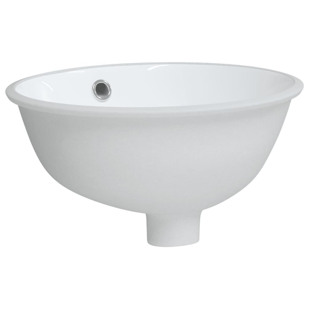 Kúpeľňové umývadlo biele 33x29x16,5 cm oválne keramické