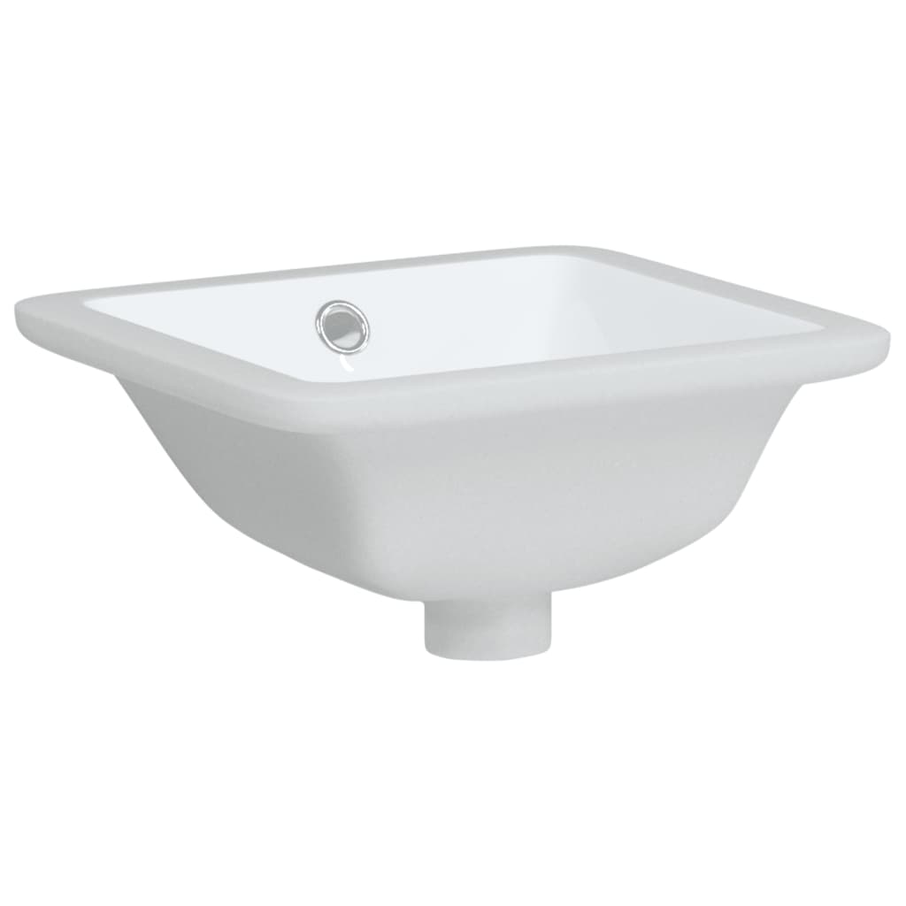  Kúpeľňové umývadlo biele 30,5x27x14 cm obdĺžnikové keramické