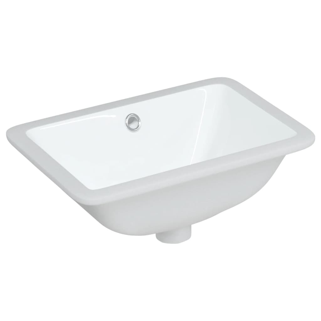  Kúpeľňové umývadlo biele 41,5x26x18,5 cm obdĺžnikové keramické