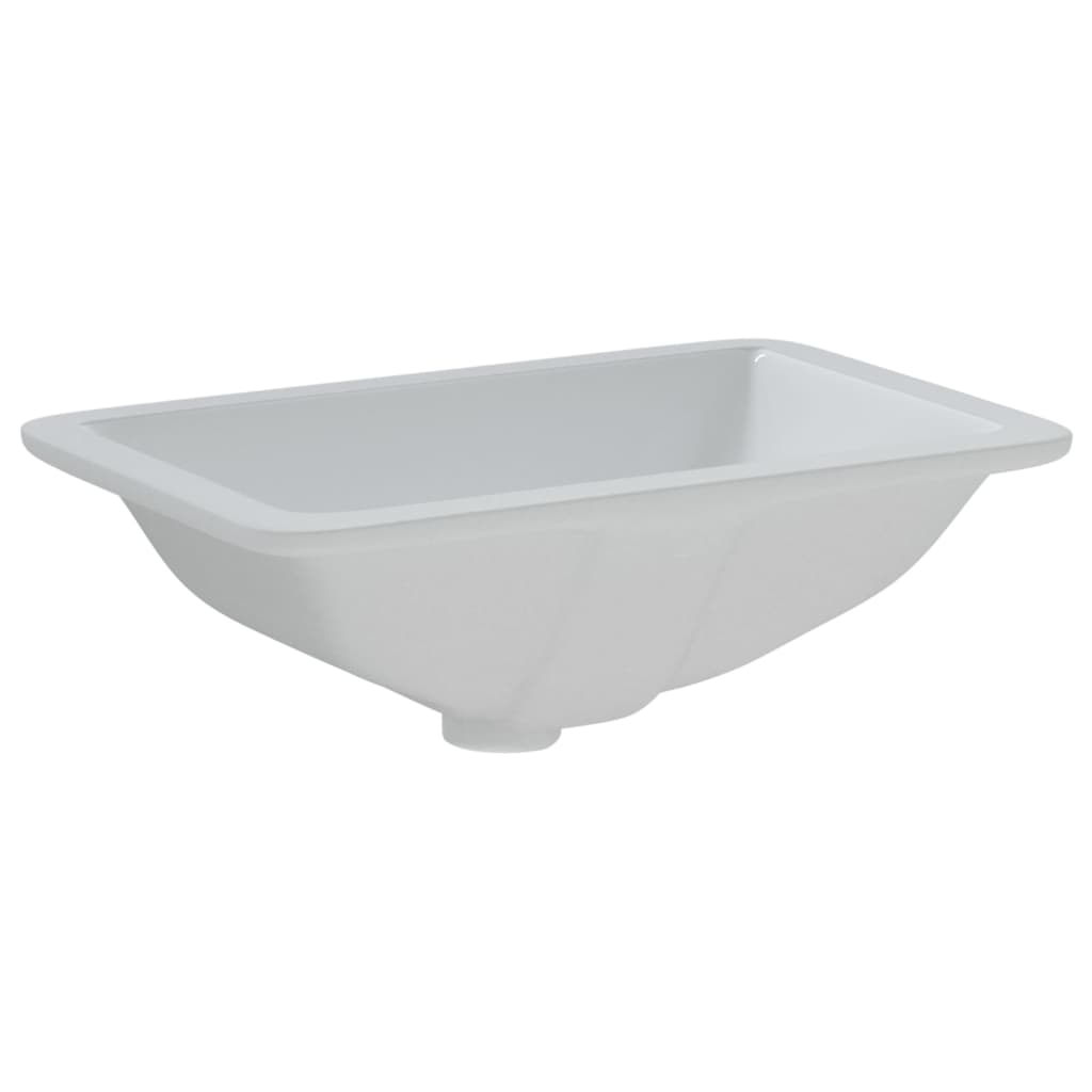 Kúpeľňové umývadlo biele 41,5x26x18,5 cm obdĺžnikové keramické