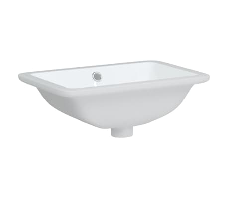 vidaXL Bathroom Sink White 41.5x26x18.5 cm Rectangular Ceramic