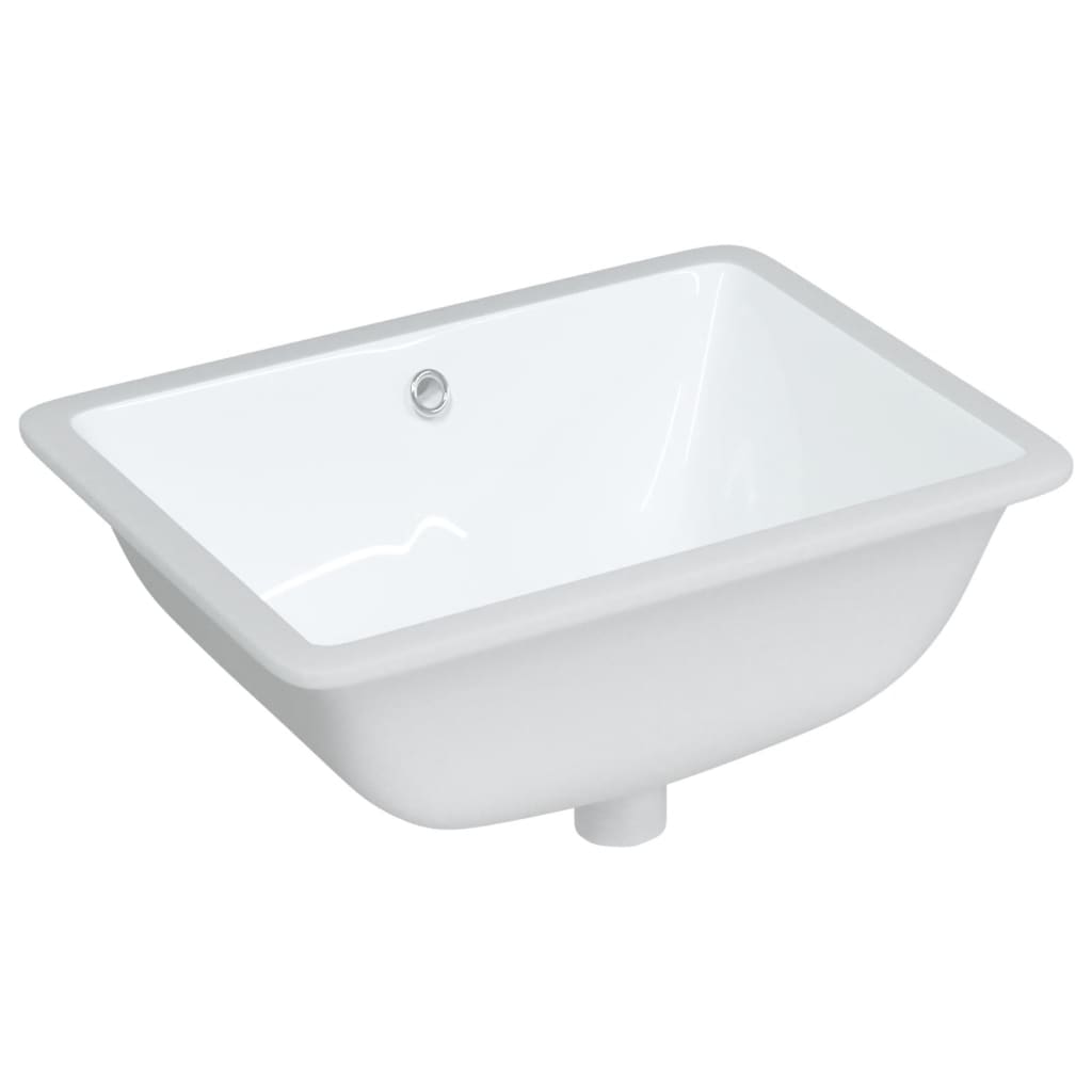  Kúpeľňové umývadlo biele 52x38,5x19,5 cm obdĺžnikové keramické