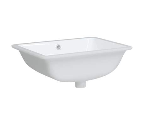 vidaXL Bathroom Sink White 52x38.5x19.5 cm Rectangular Ceramic