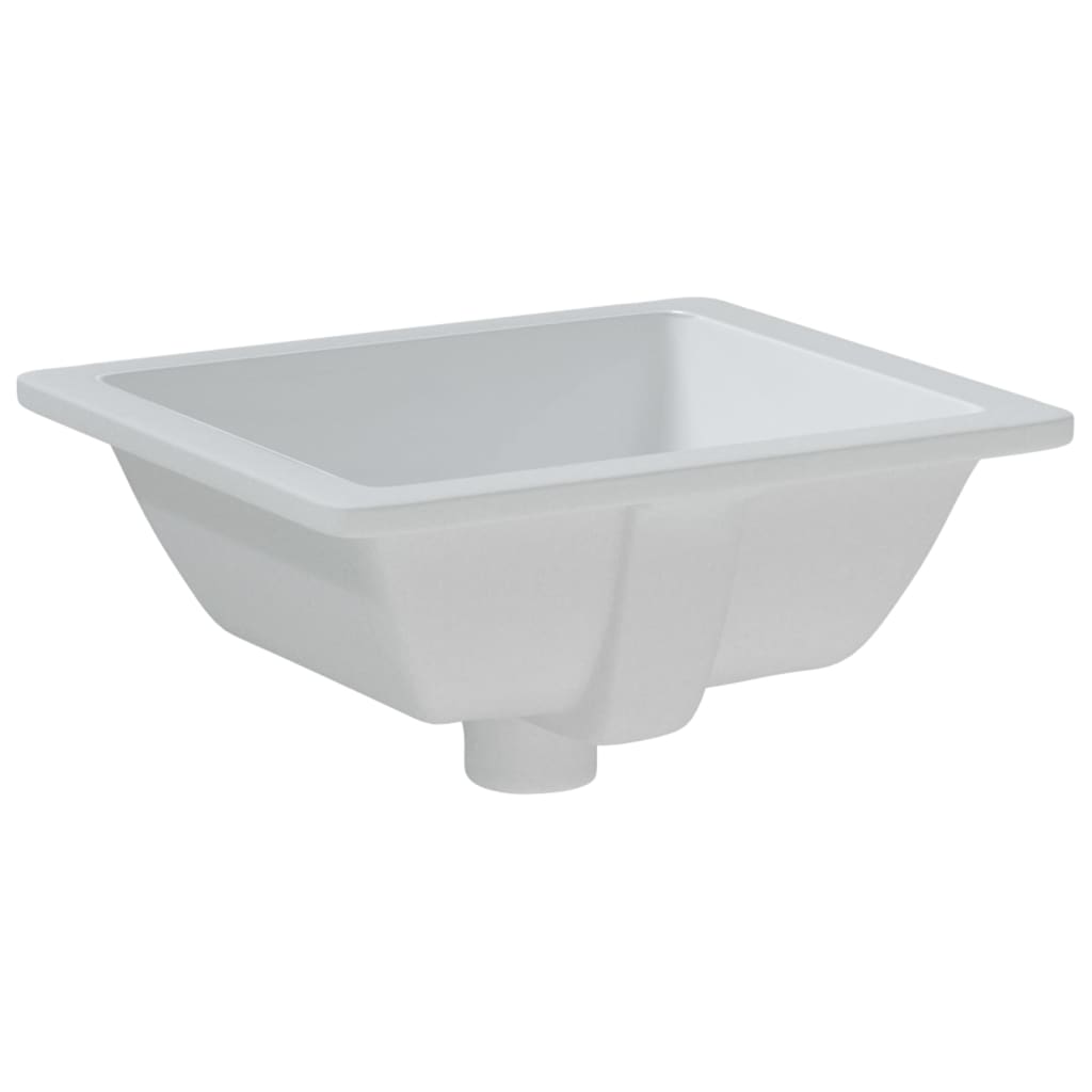  Kúpeľňové umývadlo biele 36x31,5x16,5 cm obdĺžnikové keramické