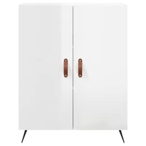 Příborník bílý s vysokým leskem 69,5x34x90 cm kompozitní dřevo - obrázek 5