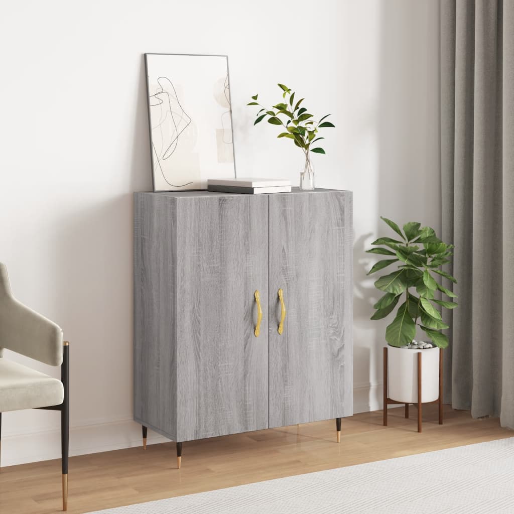 Sideboard Grau Sonoma 69,5x34x90 cm Holzwerkstoff