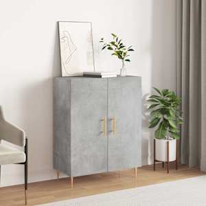 Příborník betonově šedý 69,5 x 34 x 90 cm kompozitní dřevo - obrázek 1
