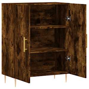 Příborník kouřový dub 69,5 x 34 x 90 cm kompozitní dřevo - obrázek 6