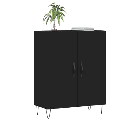 vidaXL Senkki musta 69,5x34x90 cm tekninen puu