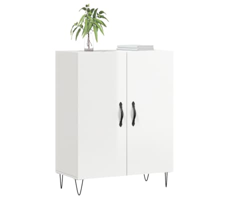 vidaXL Sideboard High Gloss White 69.5x34x90 cm Engineered Wood
