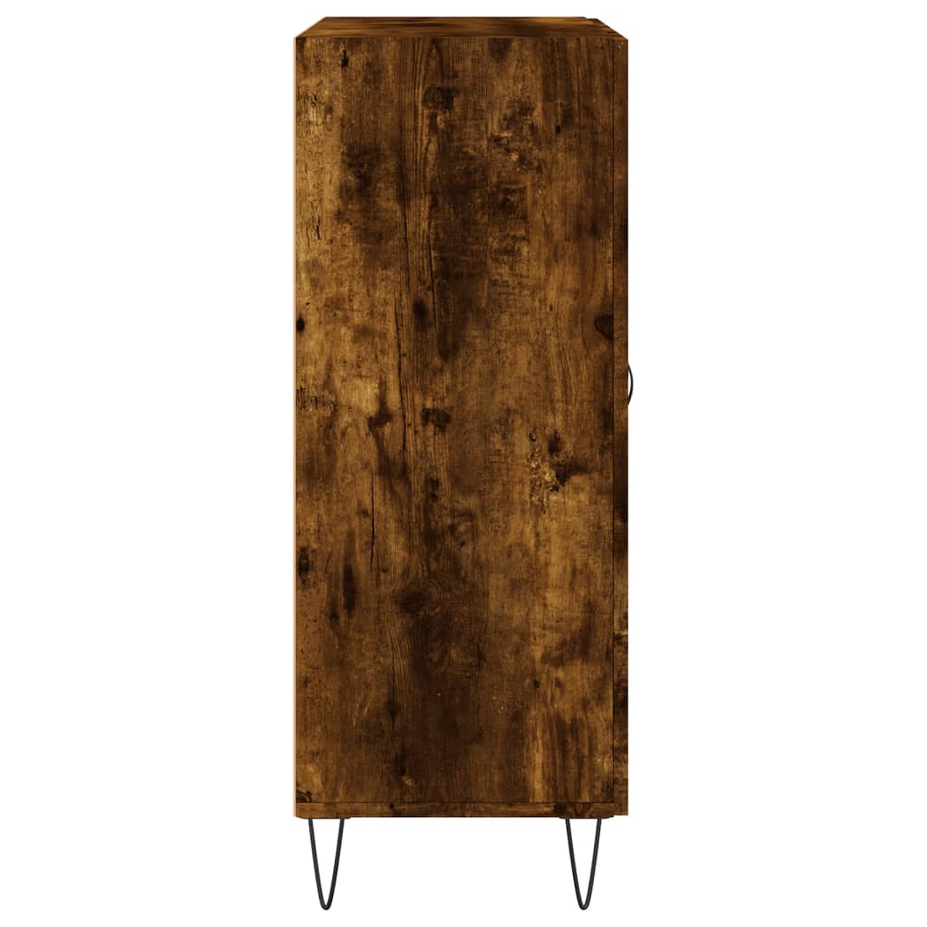 füstös tölgyszínű szerelt fa tálalószekrény 69,5 x 34 x 90 cm