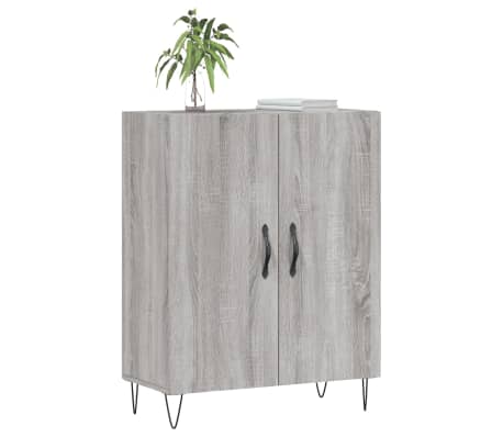 vidaXL Sideboard Grey Sonoma 69.5x34x90 cm Engineered Wood