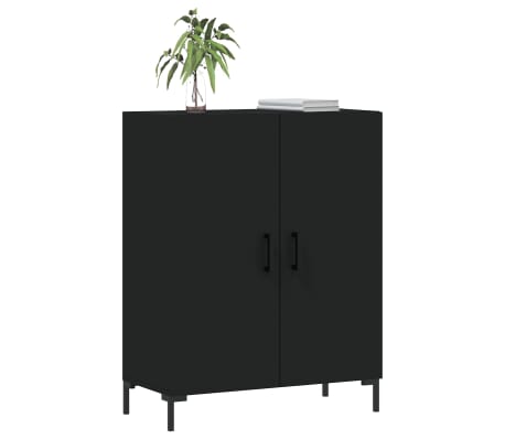 vidaXL Komoda crna 69,5 x 34 x 90 cm od konstruiranog drva