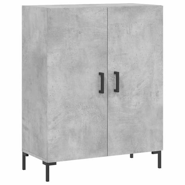 vidaXL puhvetkapp, betoonhall, 69,5 x 34 x 90 cm, tehispuit