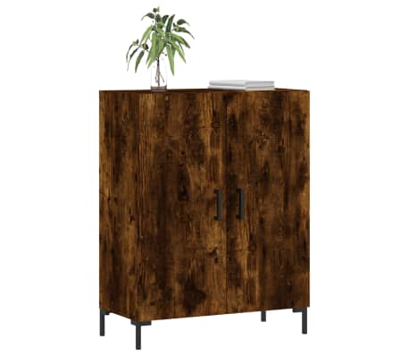 vidaXL Сайдборд, опушен дъб, 69,5x34x90 см, инженерно дърво
