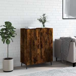 Příborník kouřový dub 69,5 x 34 x 90 cm kompozitní dřevo - obrázek 1