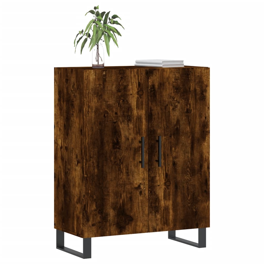 vidaXL Dressoir 69,5x34x90 cm bewerkt hout gerookt eikenkleurig afbeelding