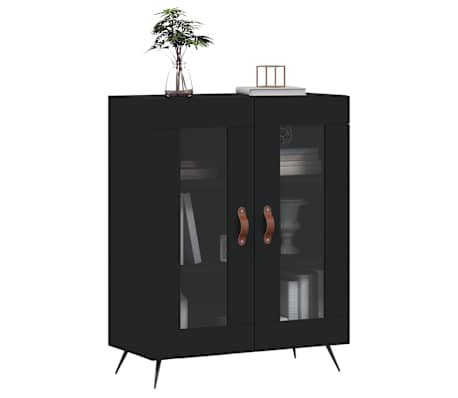 vidaXL Sideboard Schwarz 69,5x34x90 cm Holzwerkstoff