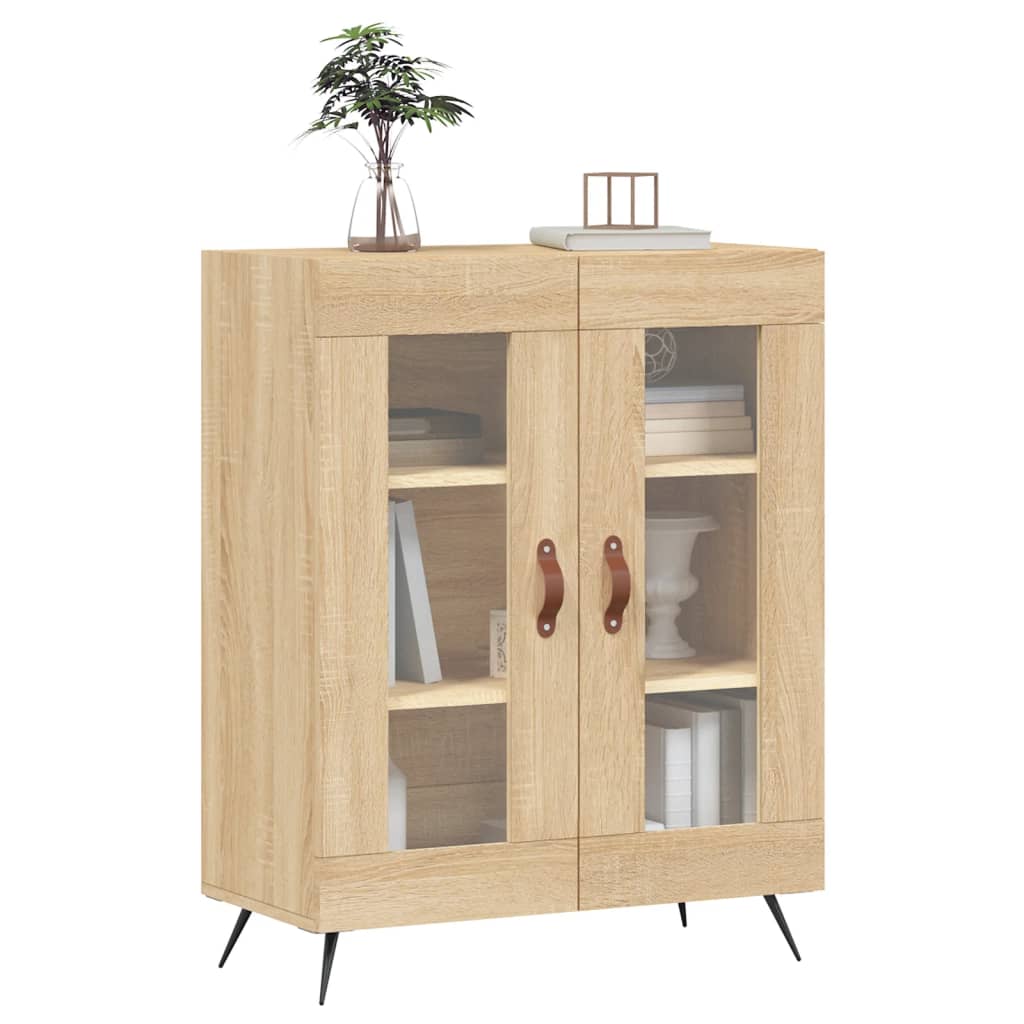 vidaXL Dressoir 69,5x34x90 cm bewerkt hout sonoma eikenkleurig afbeelding