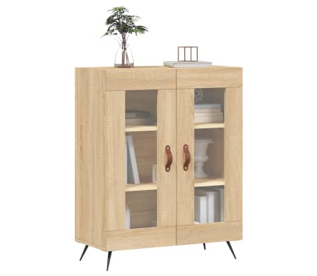 vidaXL Skenkur Sonoma 69,5x34x90 cm Samsettur Vi&eth;ur