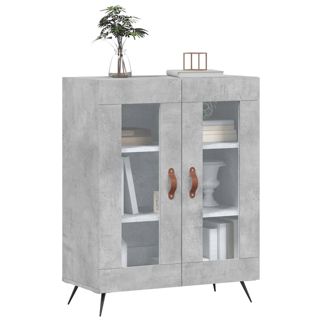 vidaXL Senkki betoninharmaa 69,5x34x90 cm tekninen puu
