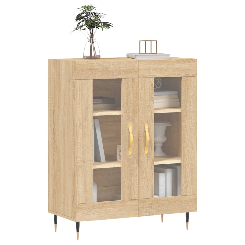 vidaXL Dressoir 69,5x34x90 cm bewerkt hout sonoma eikenkleurig afbeelding