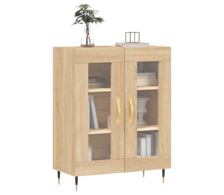 vidaXL kumode, ozolkoka krāsa, 69,5x34x90 cm, inženierijas koks