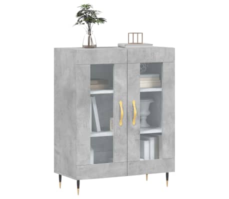 vidaXL Dulap, gri beton, 69,5x34x90 cm, lemn compozit