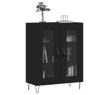 vidaXL Senkki musta 69,5x34x90 cm tekninen puu