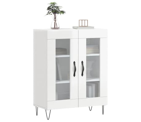 vidaXL Dulap, alb extralucios, 69,5x34x90 cm, lemn compozit