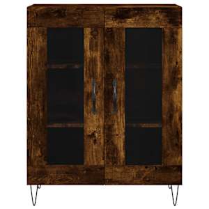 Příborník kouřový dub 69,5 x 34 x 90 cm kompozitní dřevo - obrázek 5